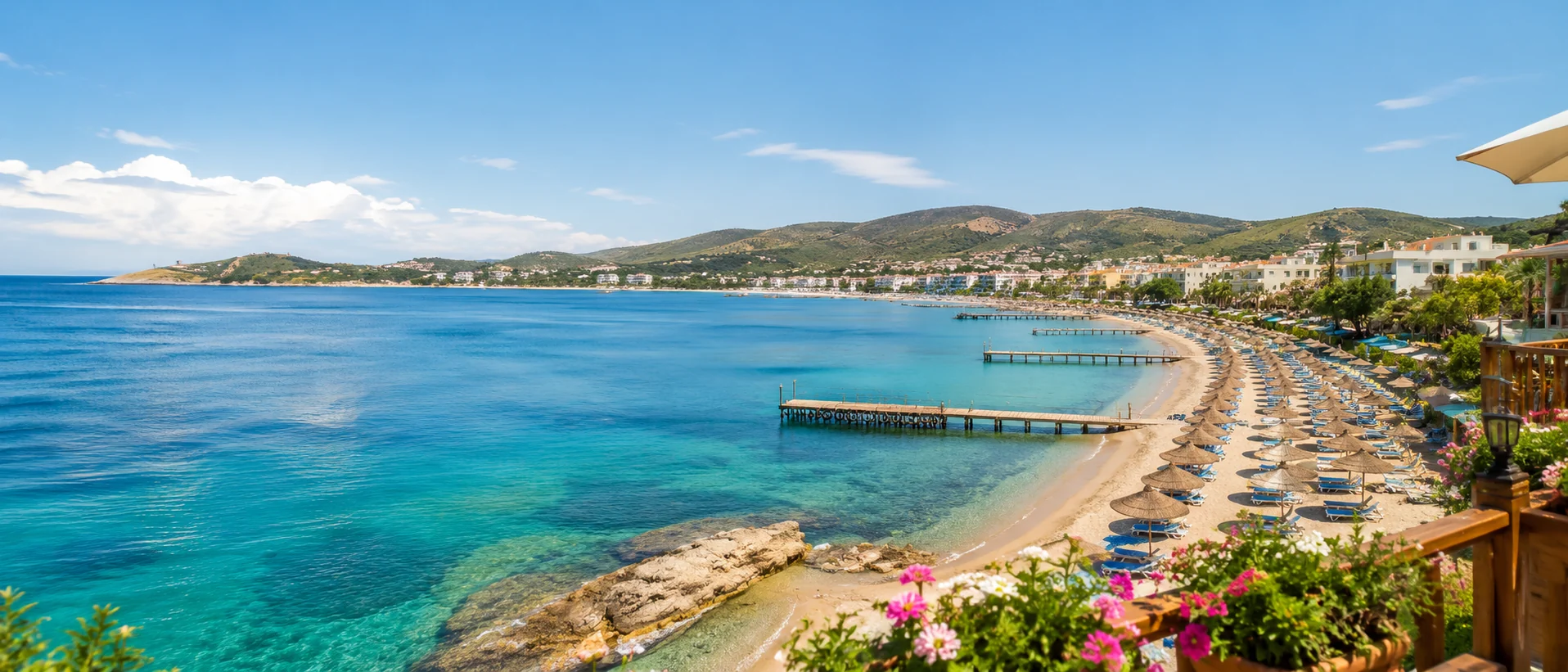 Avşa sahili ve deniz manzarası